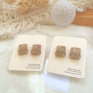 Lumi Square -Horizontal Line- ピアス